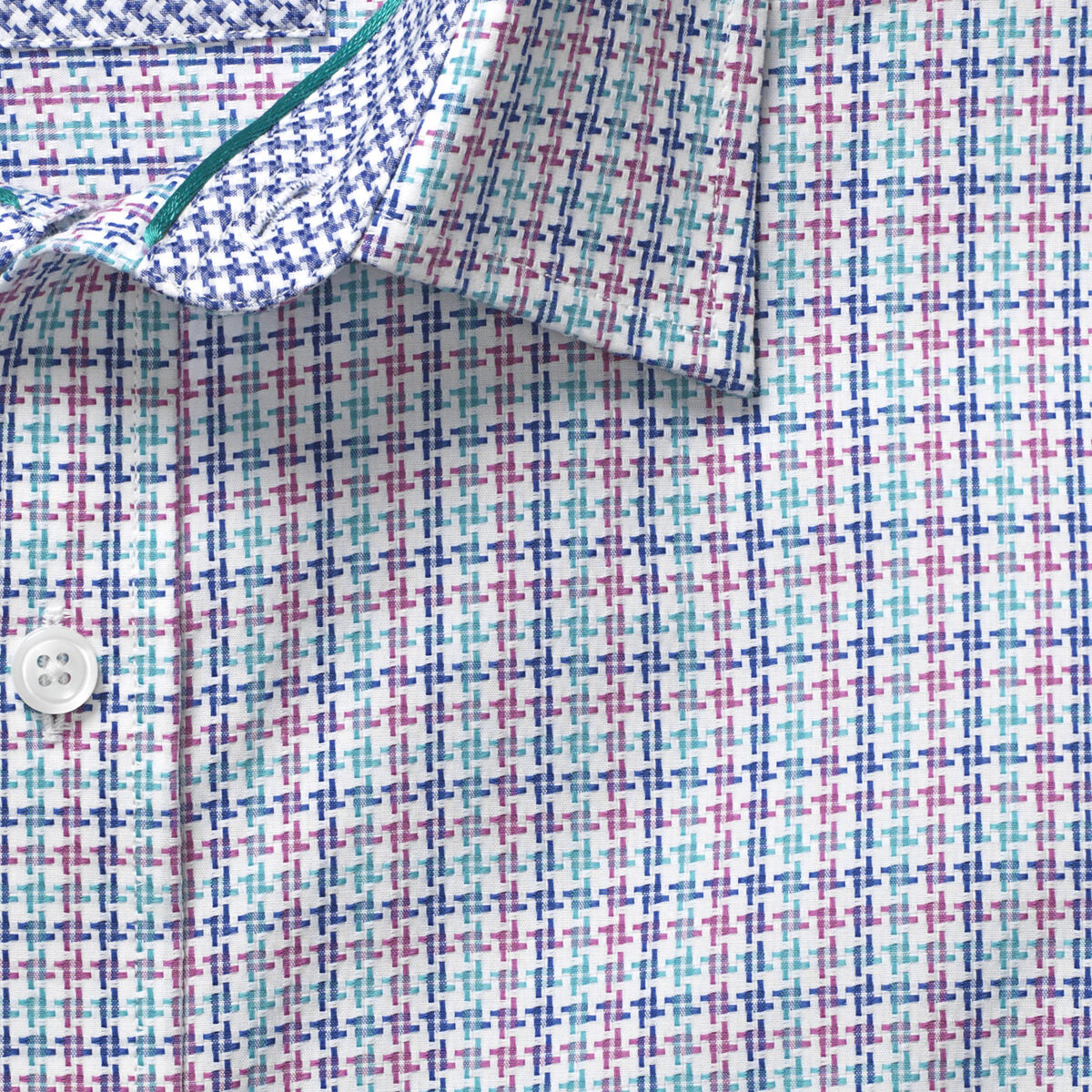 Tri-Color Houndstooth Shirt image number null