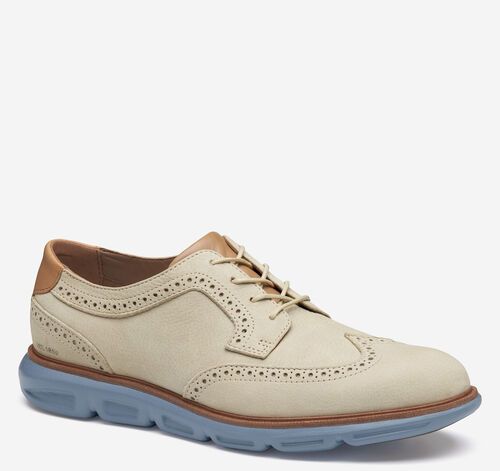 Larkin Wingtip - Beige Nubuck