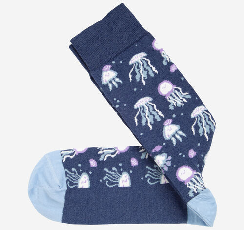 Novelty Socks - Denim Jellyfish