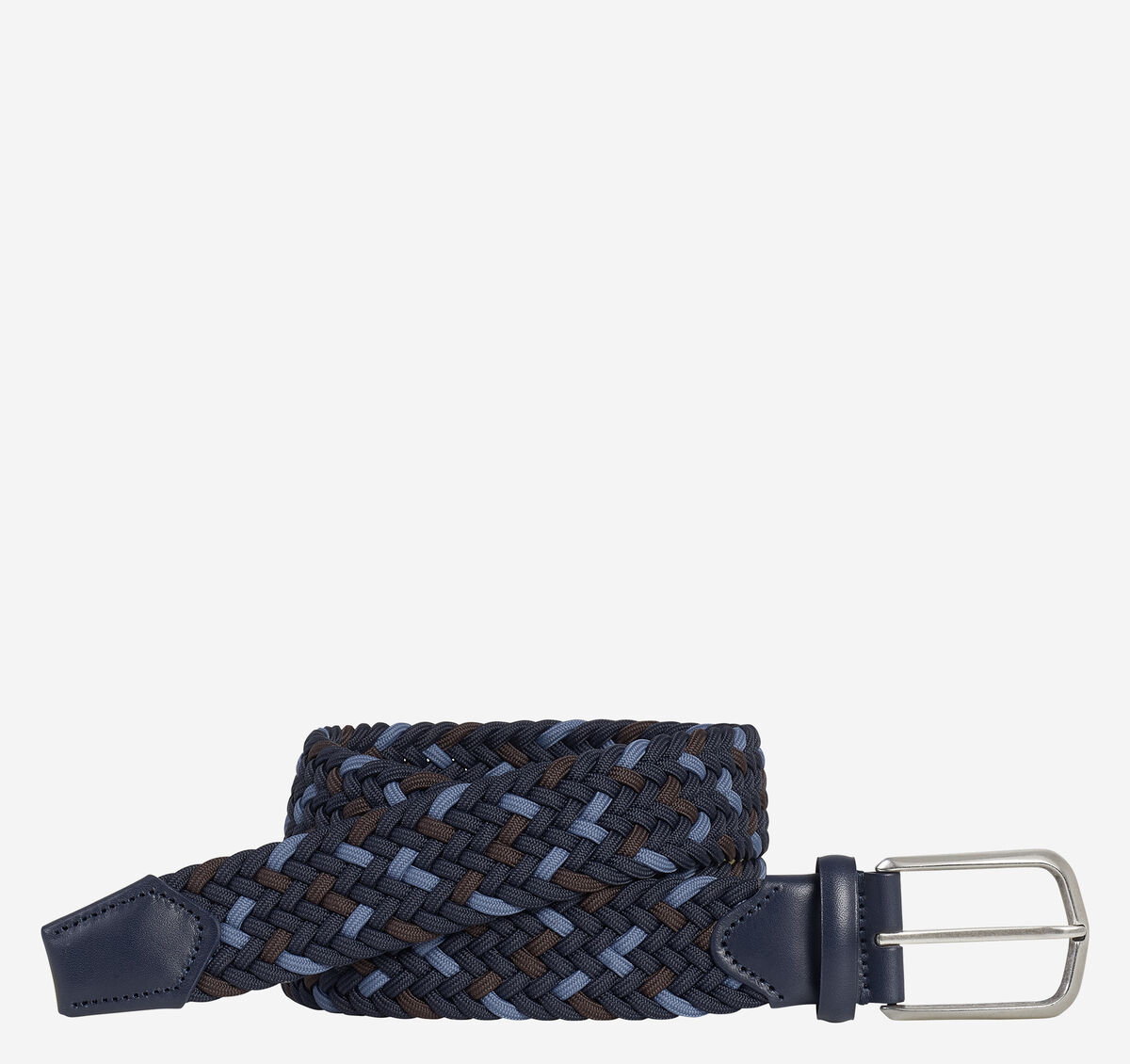 Woven Stretch-Knit Belt image number null