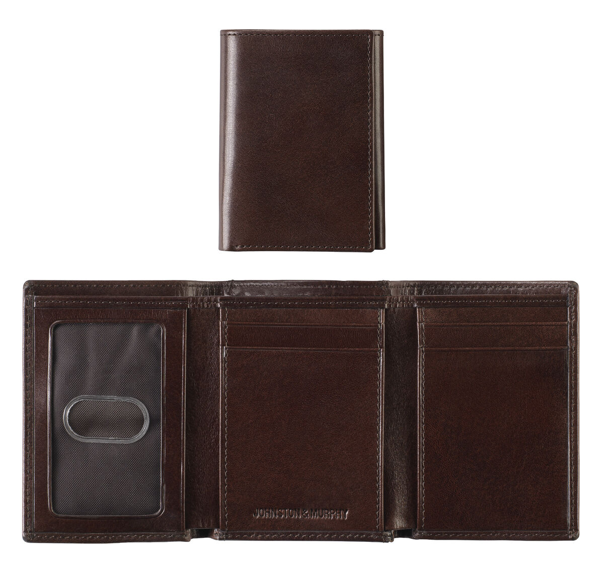Italian Leather Trifold Wallet image number null
