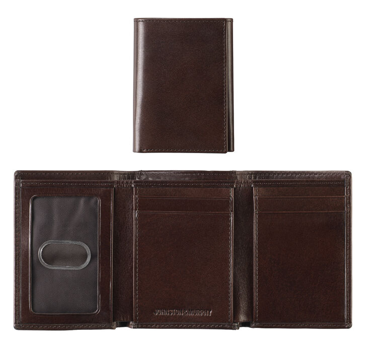 Johnston & Murphy Italian Leather Trifold Wallet. 1