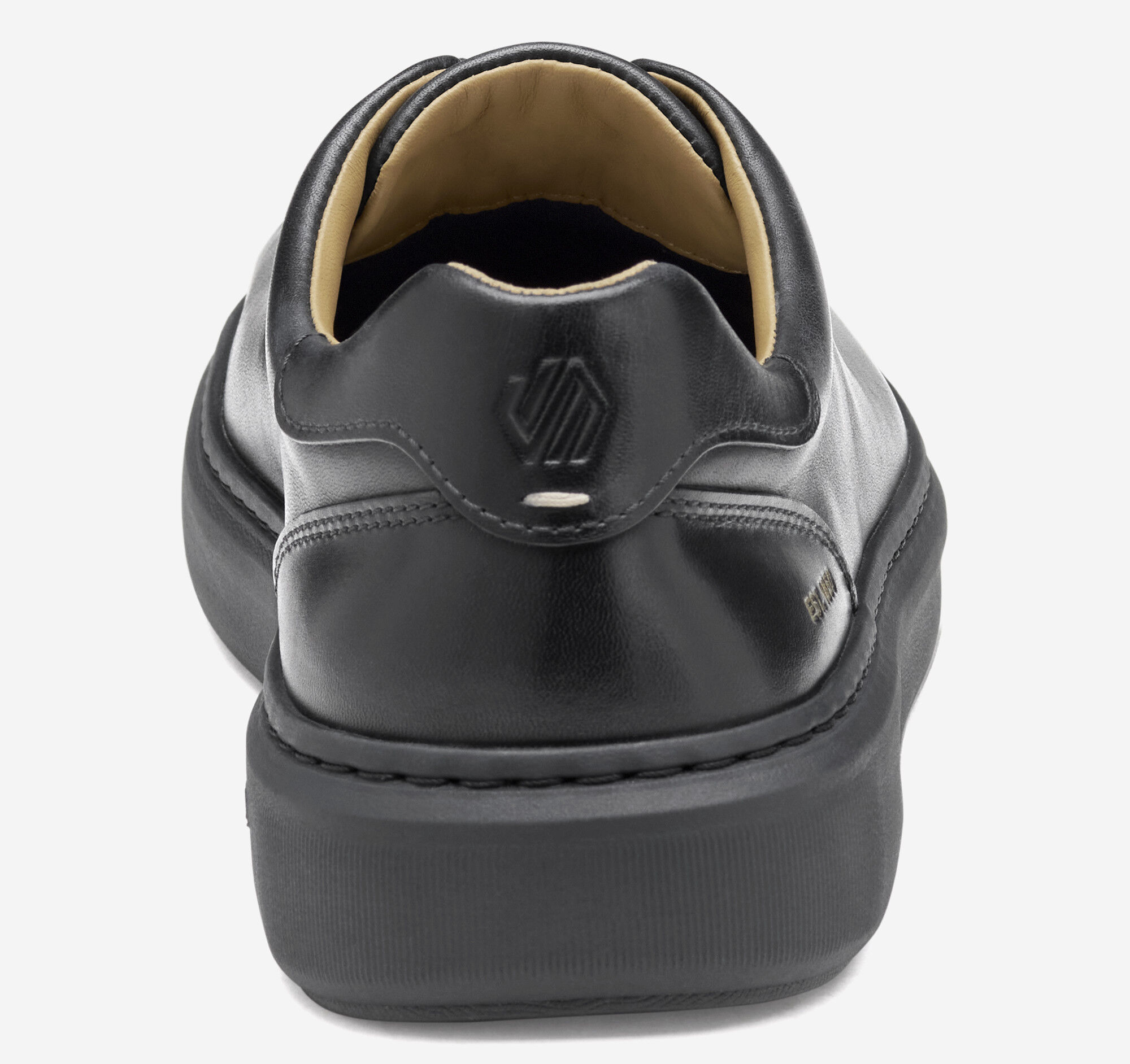 Men's Anders Lace-To-Toe in Black Full Grain Leather/Black Sole