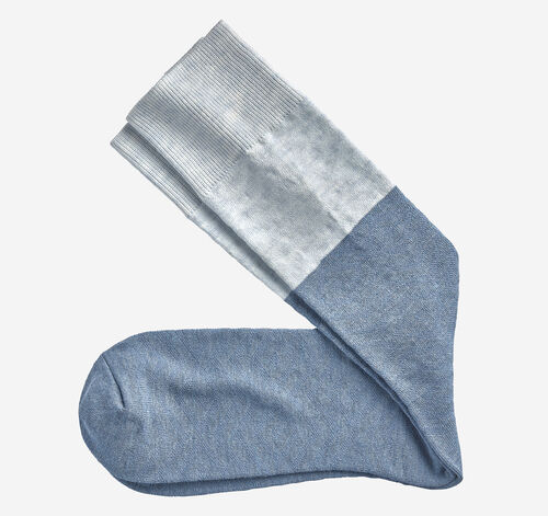 Diamond Colorblock Socks - Blue Multi