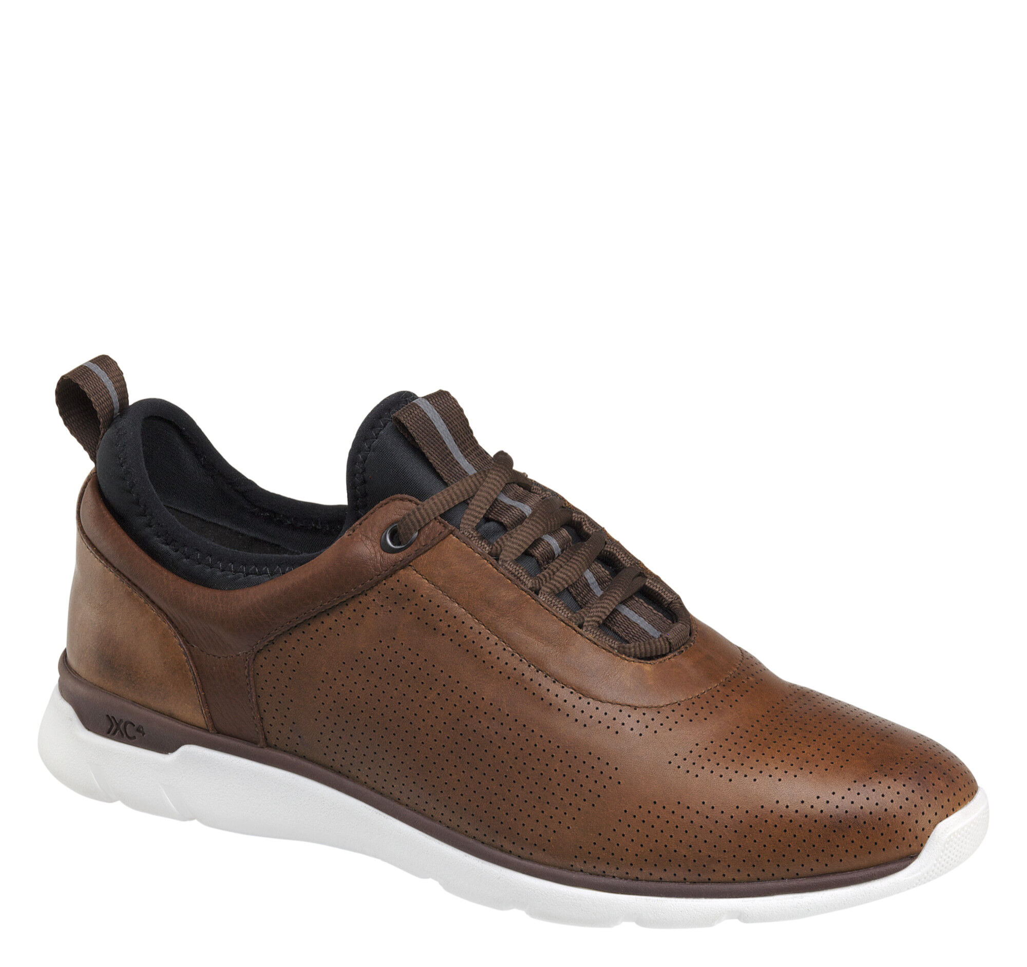 Johnstons エリバンク Men's XC4® Prentiss U-Throat in Mahogany Waterproof Leather