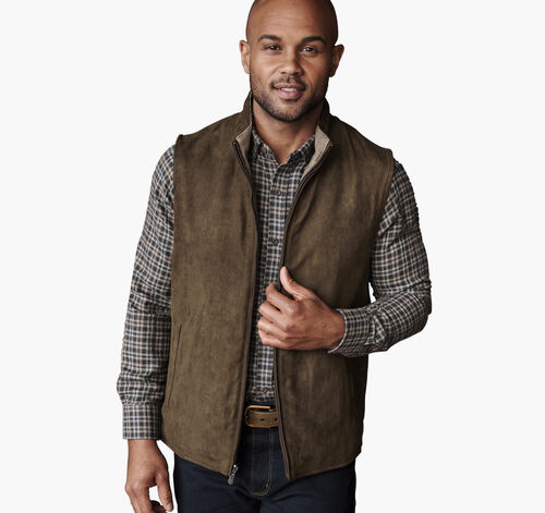 Reversible Vest - Brown/Brown Knit