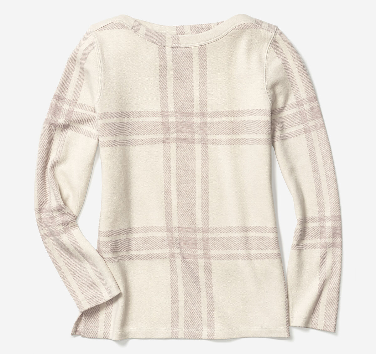 Plaid Boatneck Top image number null