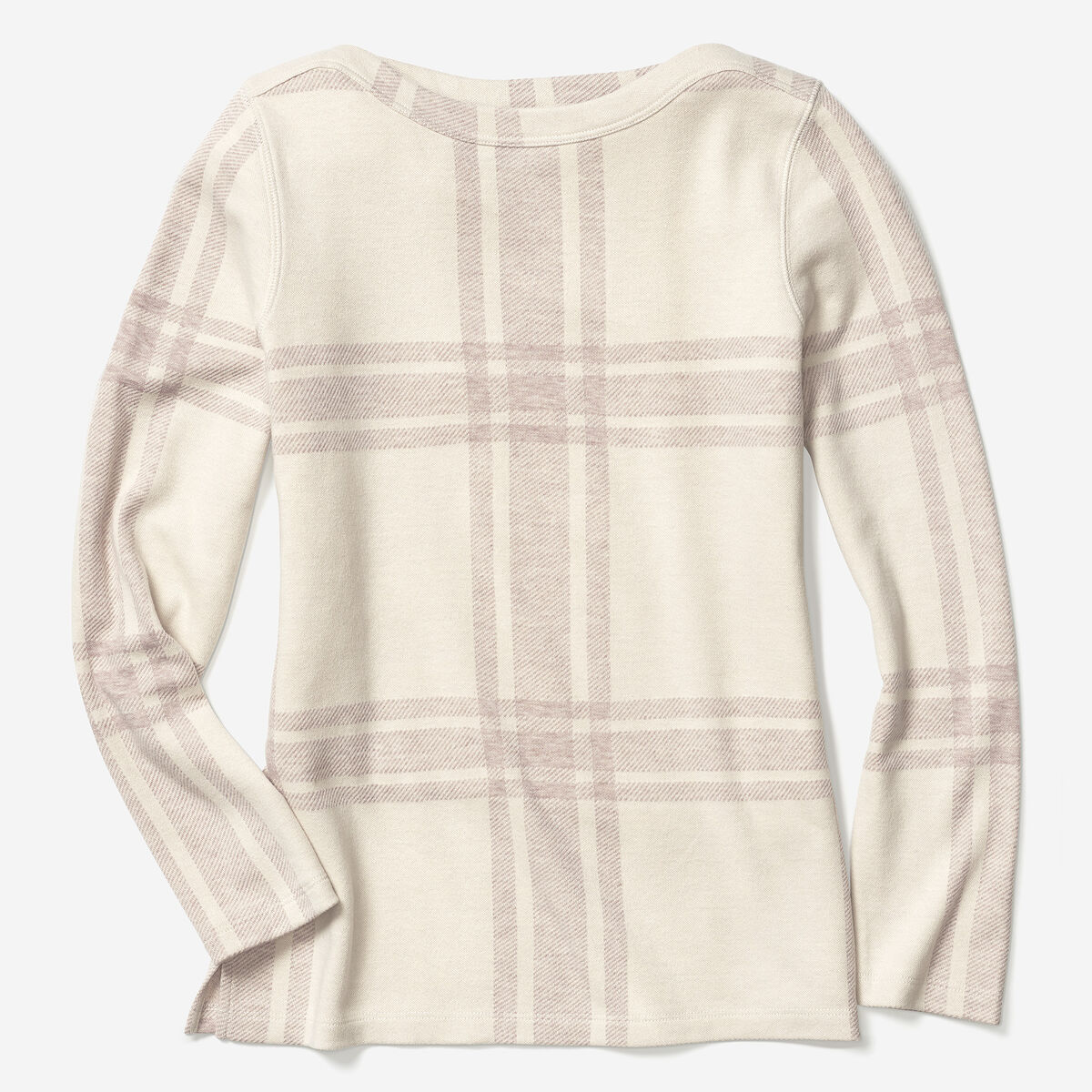 Plaid Boatneck Top image number null