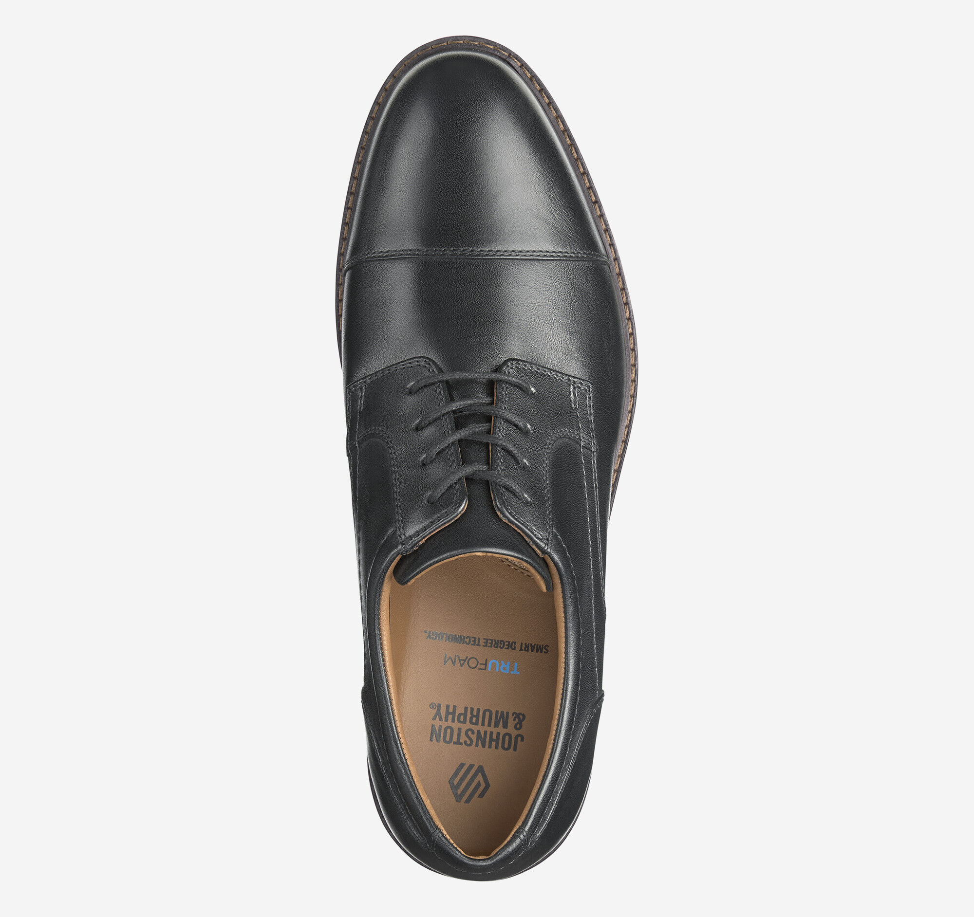 Men's Mason Cap Toe in Black Full Grain | Johnston & Murphy