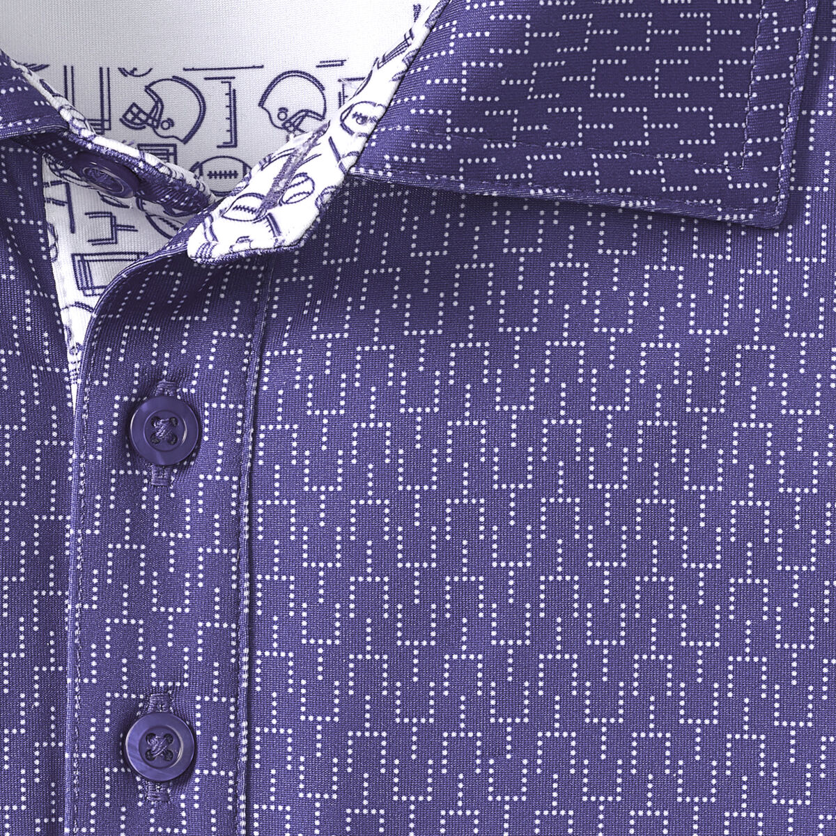 Game Day XC4® Goal Post Print Polo image number null