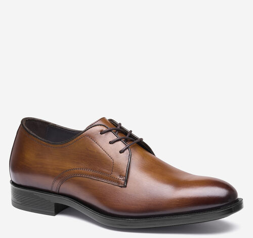 Redford Plain Toe - Tan Hand-Finished Full-Grain Leather