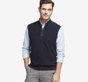 Quarter-Zip Sweater Vest image number null