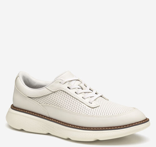 Hayden Stretch Lace U-Throat - White Full-Grain Leather