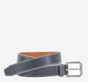 White-Edged Textured Leather Belt image number null