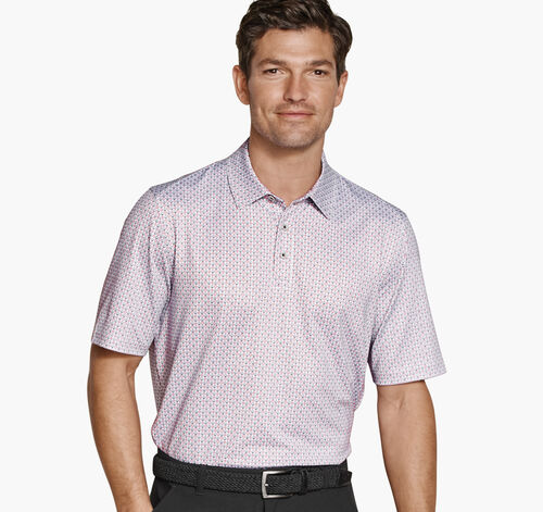 XC+&trade; Ace Performance Polo - Light Gray Card Suit