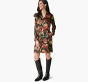 Printed Button-Front Dress image number null
