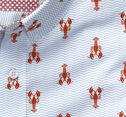 Lobster Print Short-Sleeve Shirt image number null