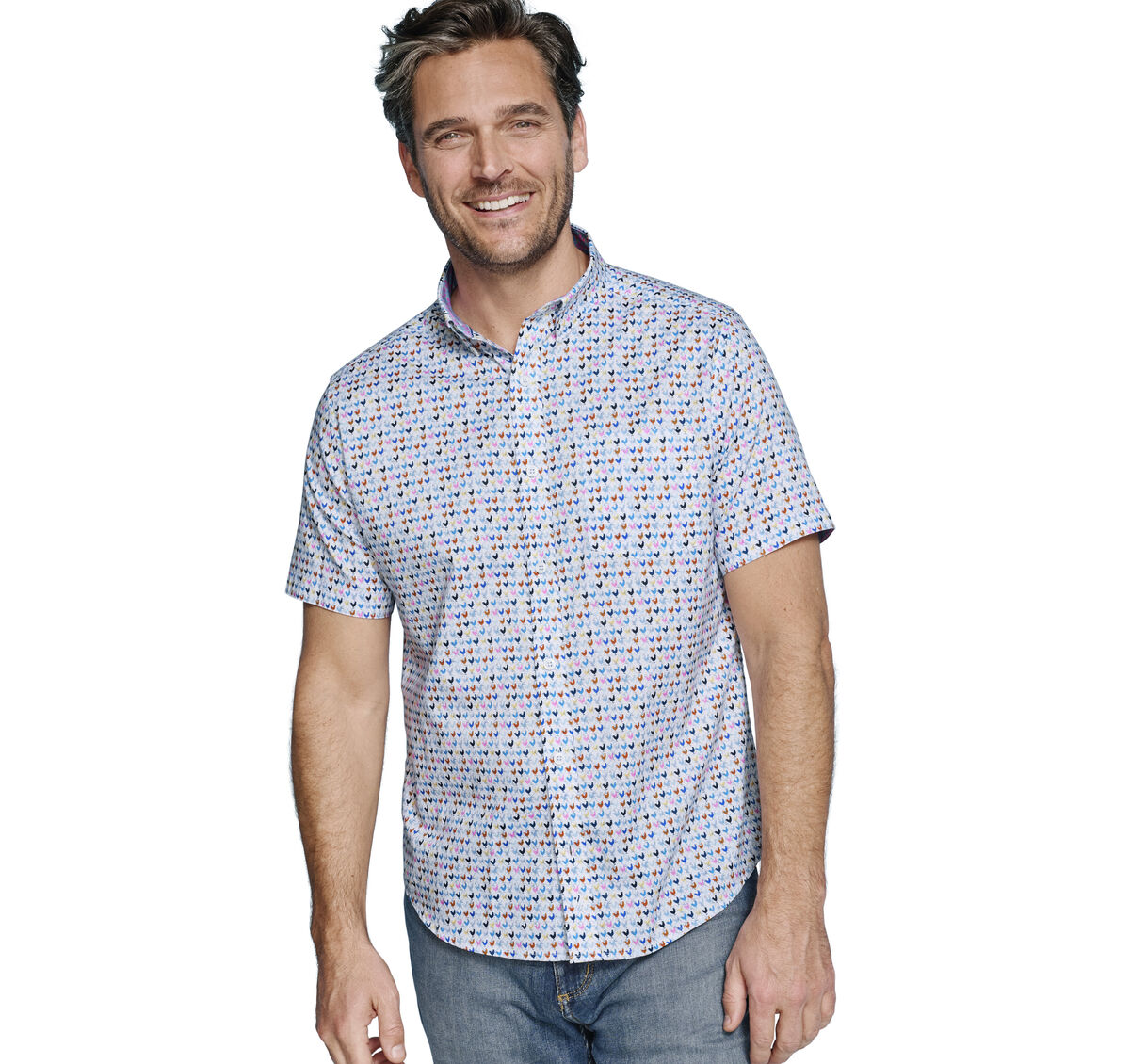 Printed Short-Sleeve Shirt image number null