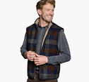 Plaid Sherpa-Lined Vest image number null