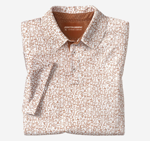 Game Day XC4&reg; Multi-Sport Print Polo - Rust