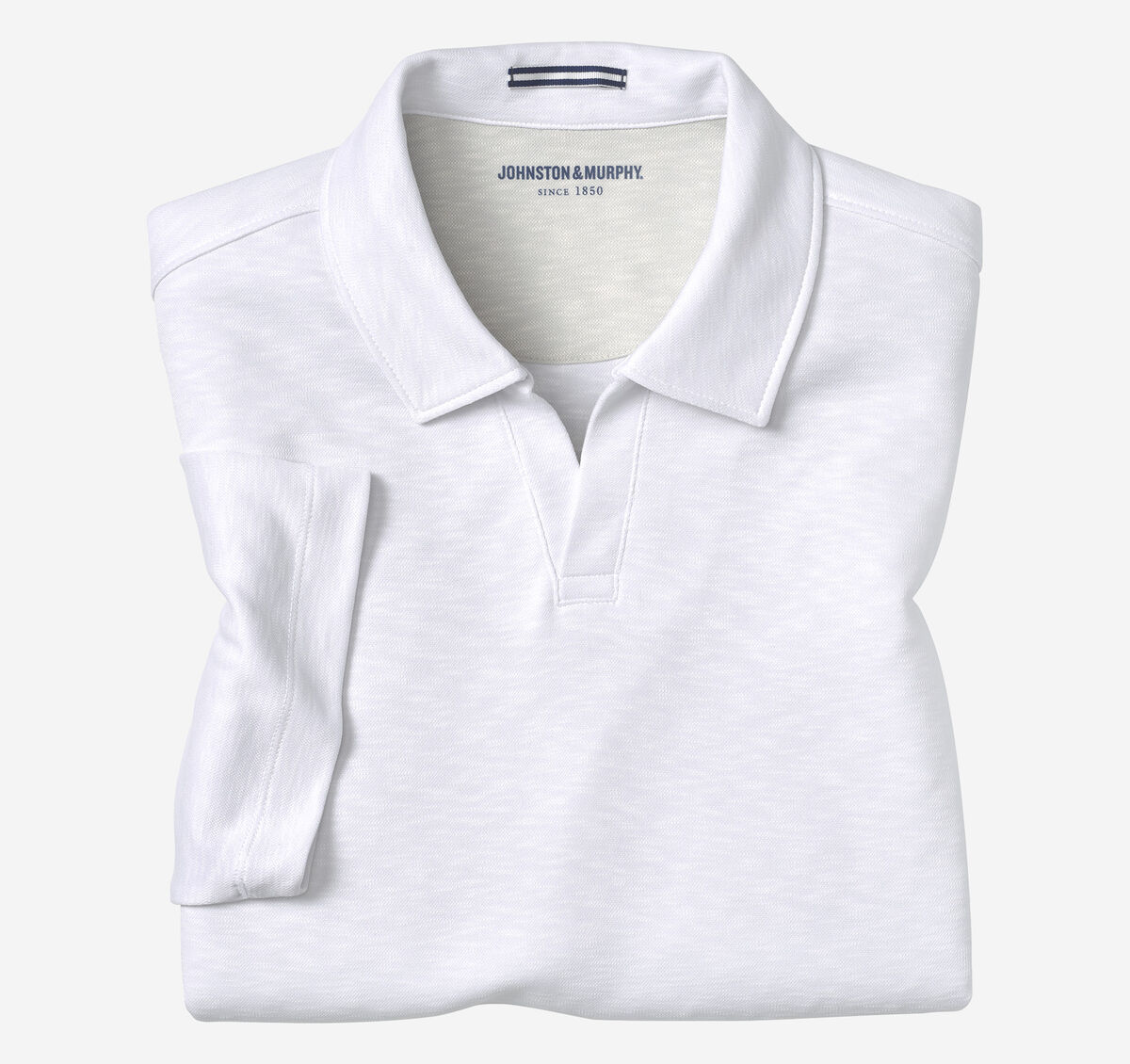 Vintage Slub V-Neck Polo image number null