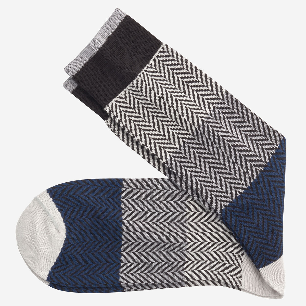Chevron Colorblock Socks image number null