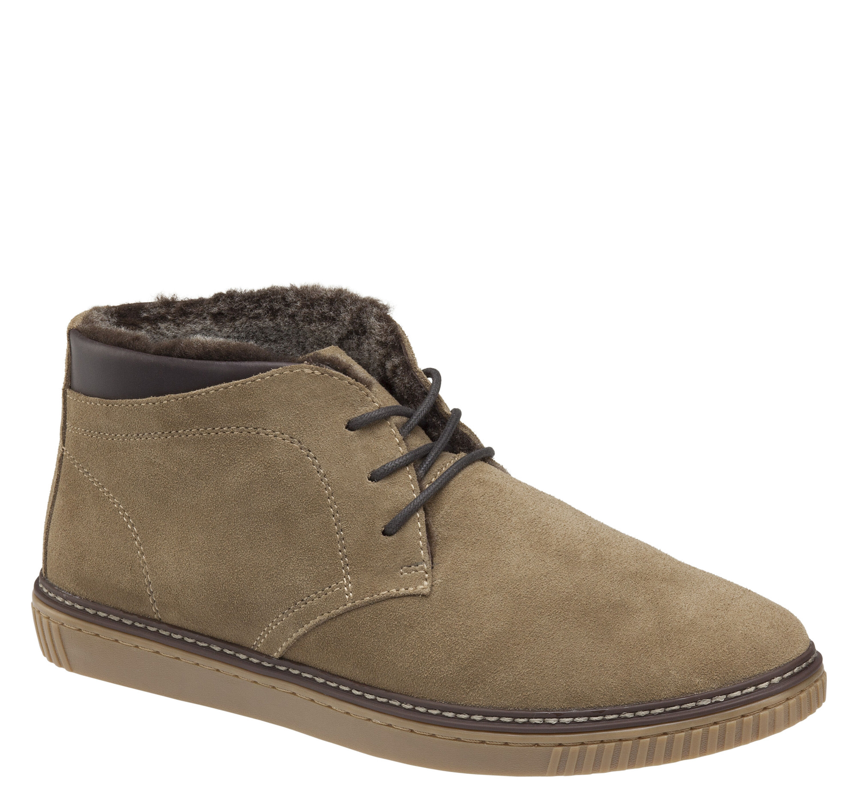 Johnston & Murphy Wallace Genuine Shearling Chukka Boot US 11 Brown Lace Up Boot Men main image 4