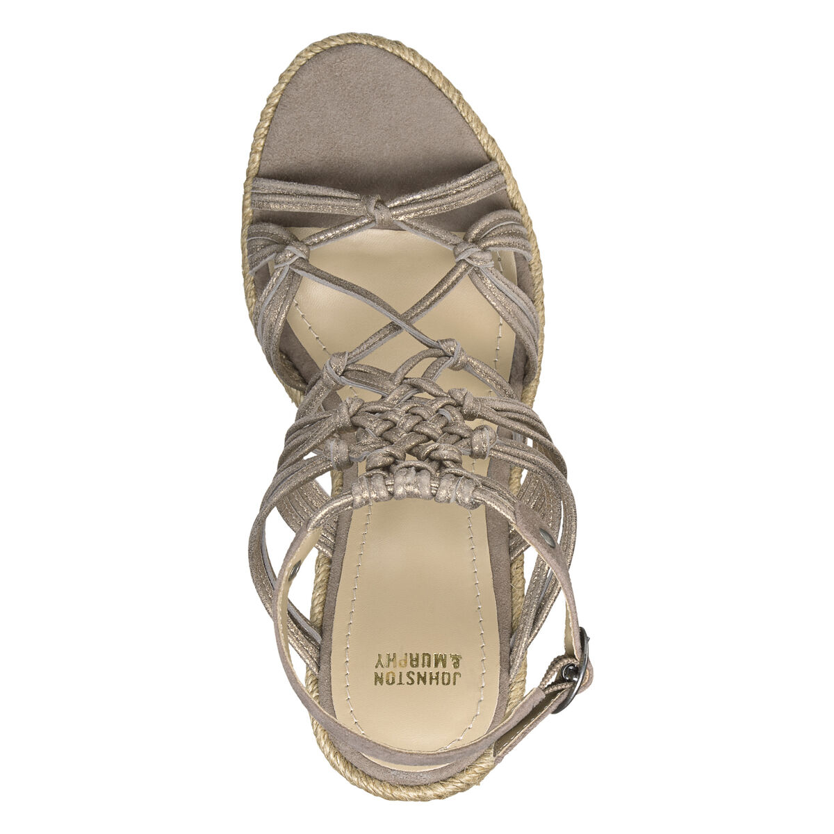 Mindy Braided Ankle-Strap Wedge image number null