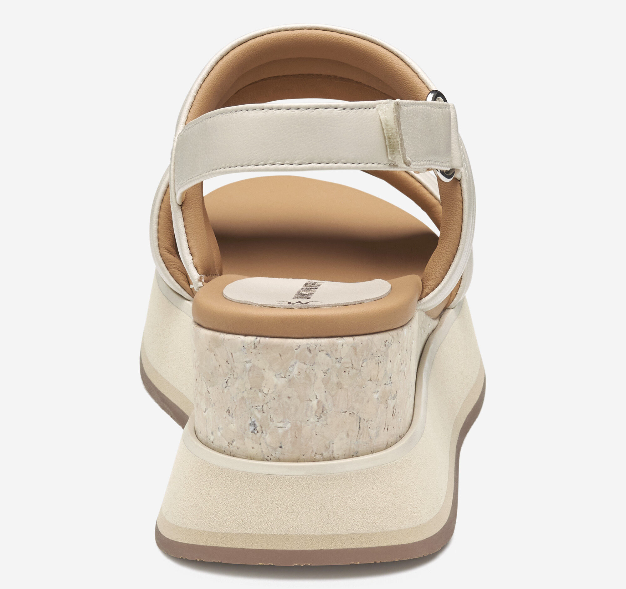 Women's Colleen Double-Band Sandal in Bone Glove Leather