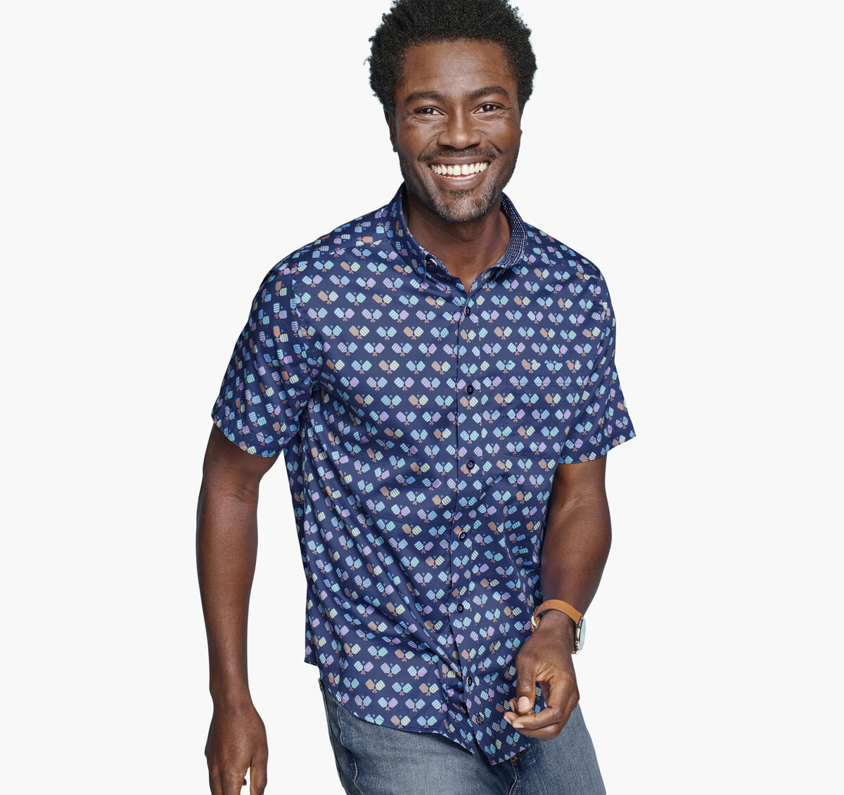 Printed Short-Sleeve Shirt image number null