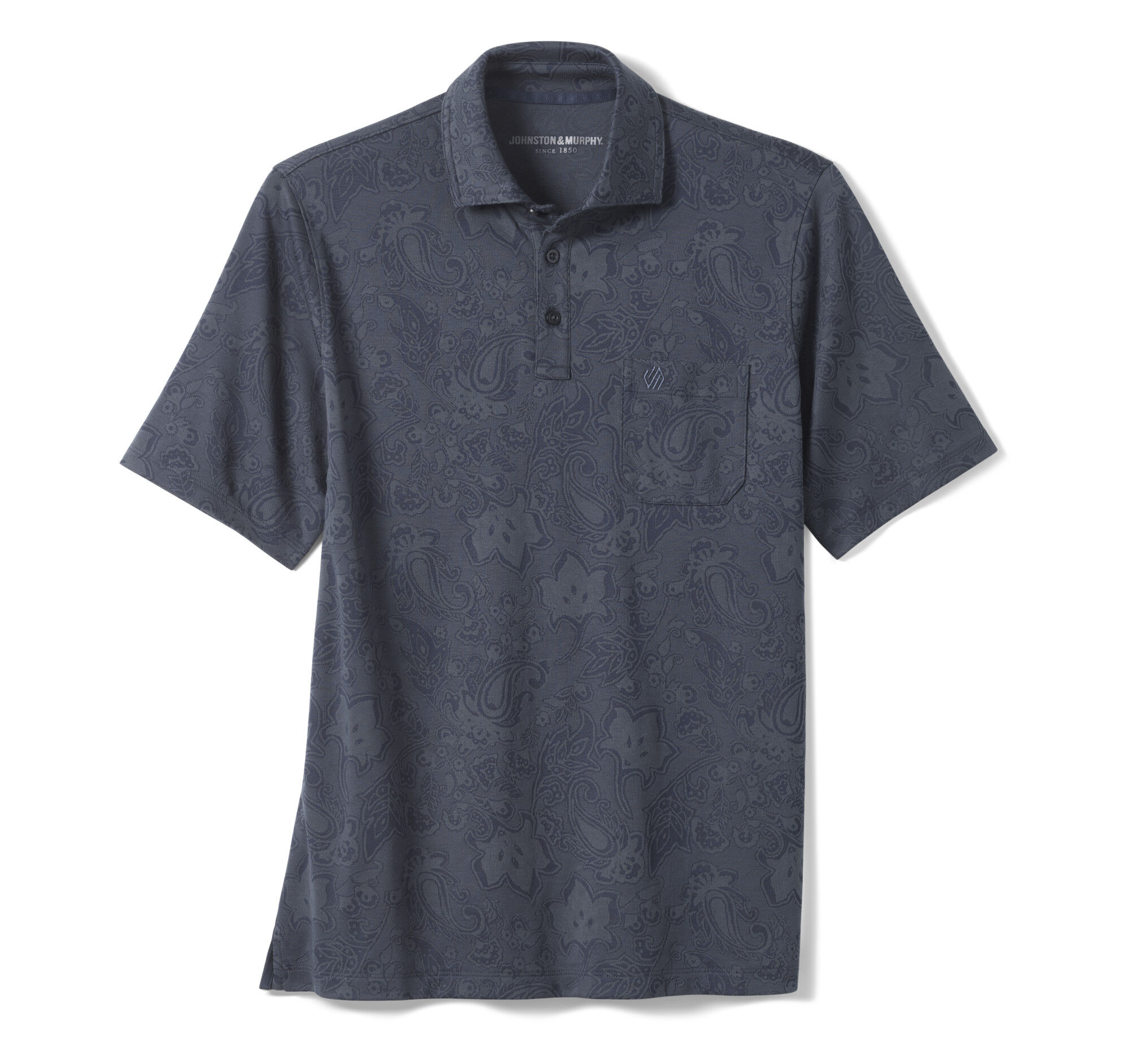Men's Evans Jacquard Polo | Johnston & Murphy