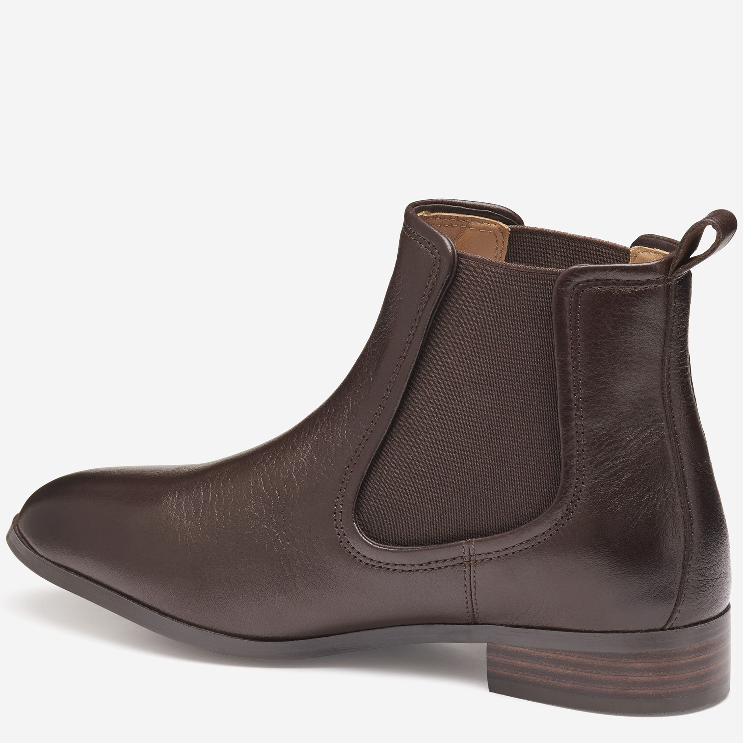 Women's Tinsley Chelsea Bootie in Dark Brown Calfskin | Johnston & Murphy