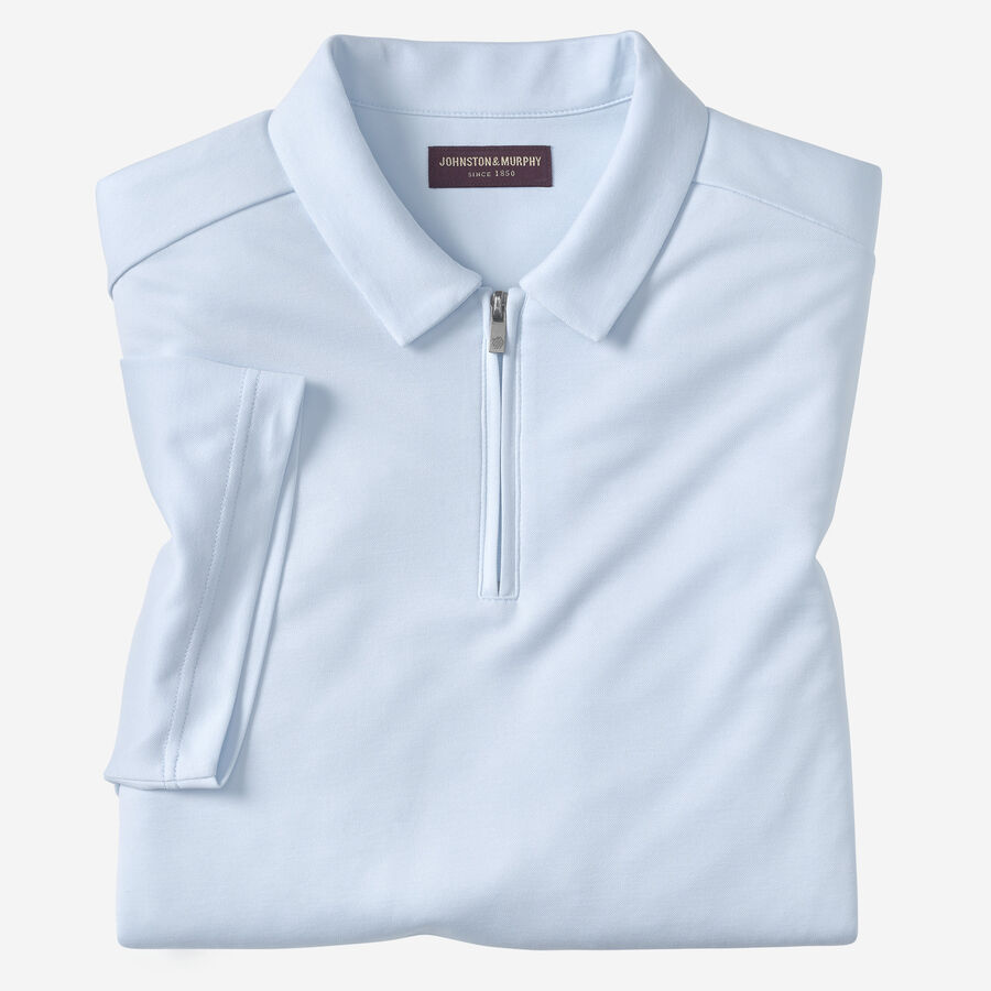 Vintage Birdseye Zip Polo image number null