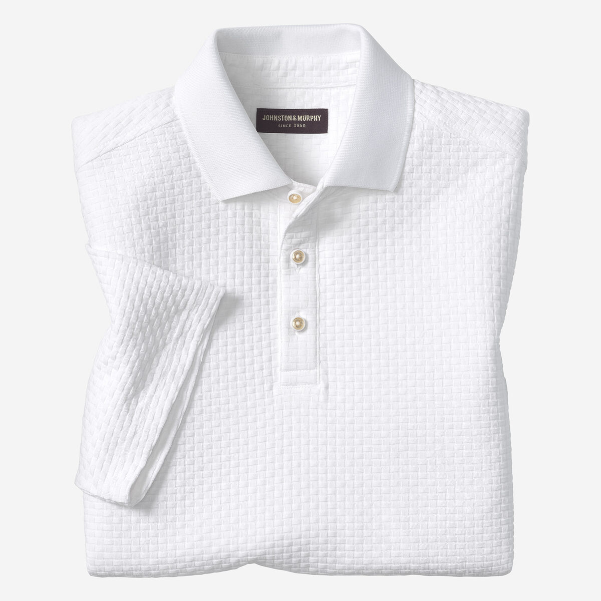 Tilson Textured-Weave Polo image number null