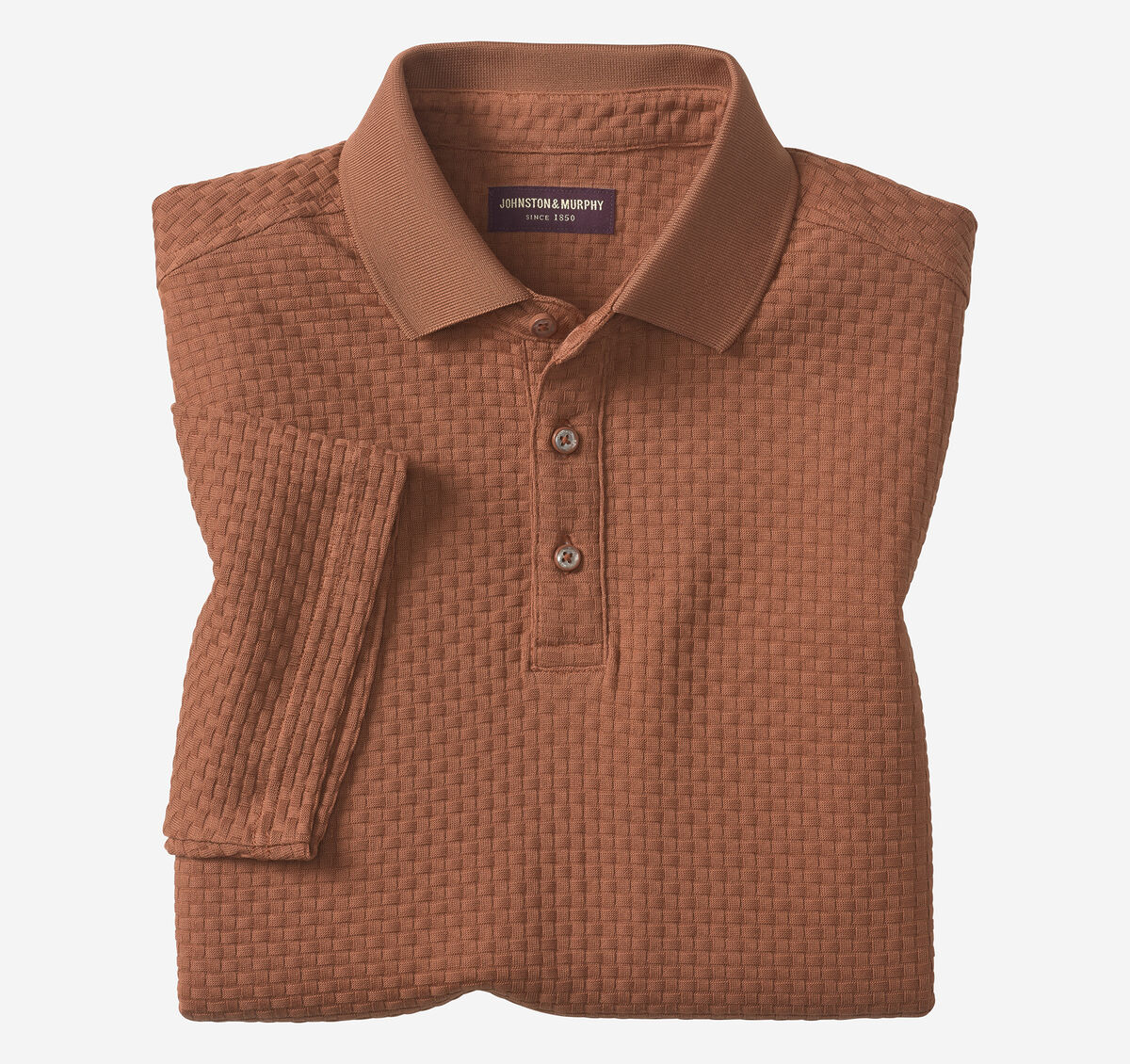 Tilson Textured-Weave Polo image number null