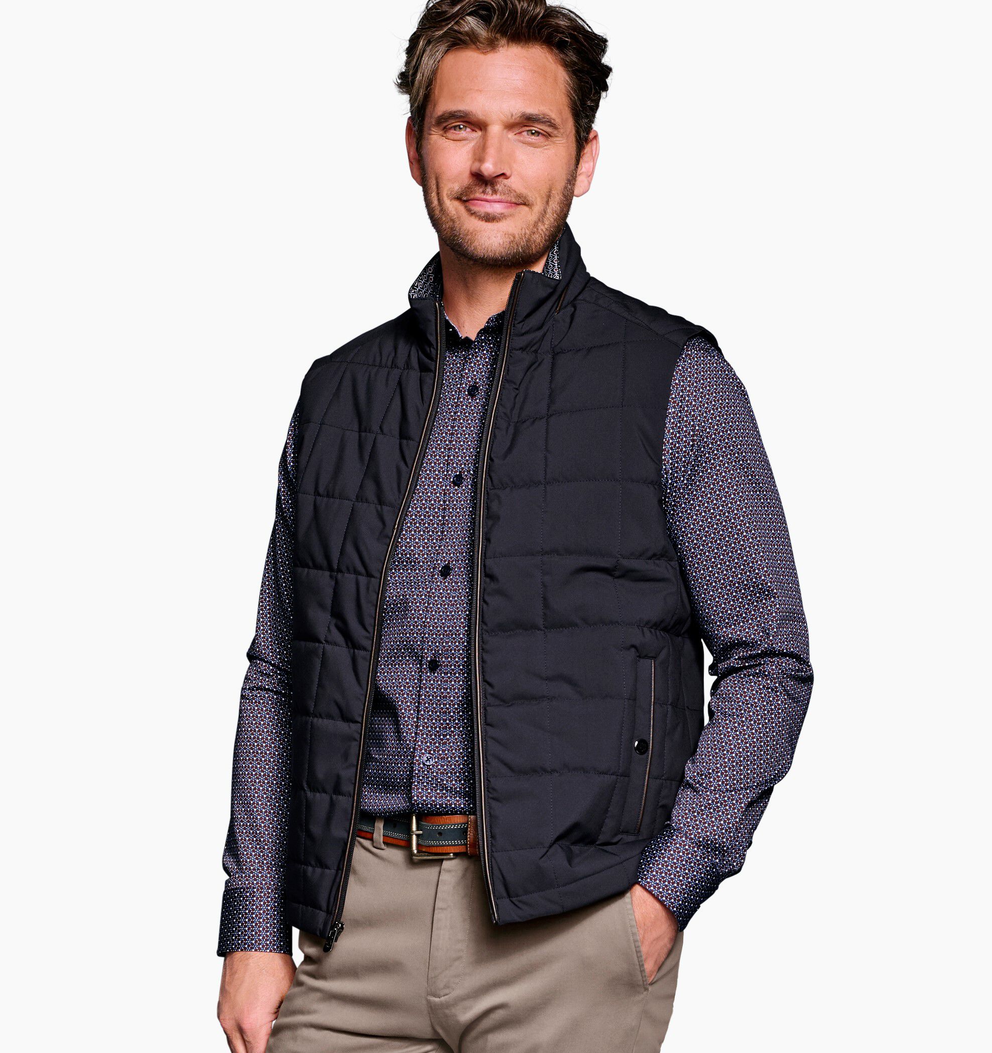 Men's Box Quilted Vest | Johnston & Murphy