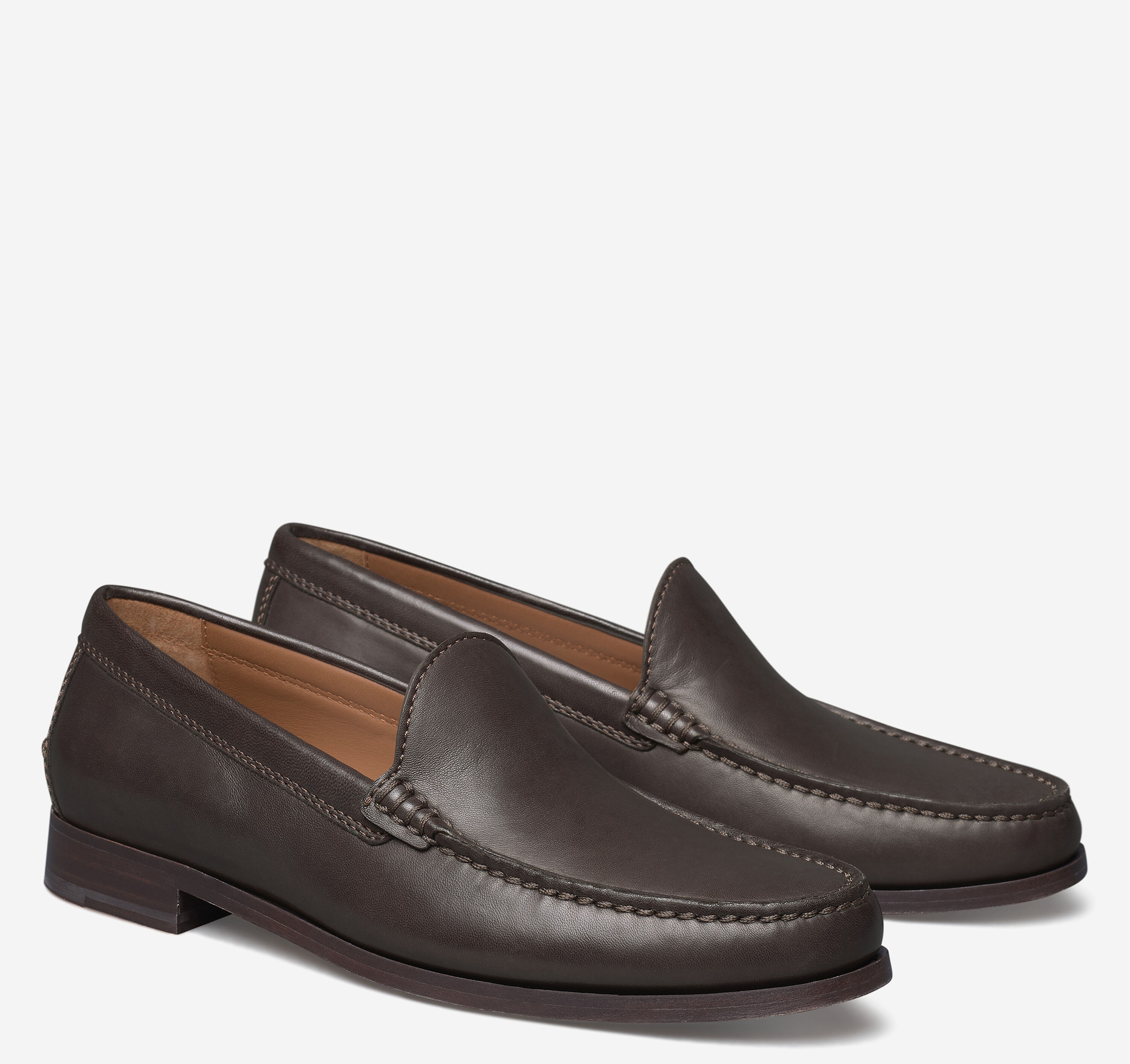 Johnston & Murphy Baldwin Venetian 20-6530 Brown Leather Loafers Mens Size 10 M Men main image 4