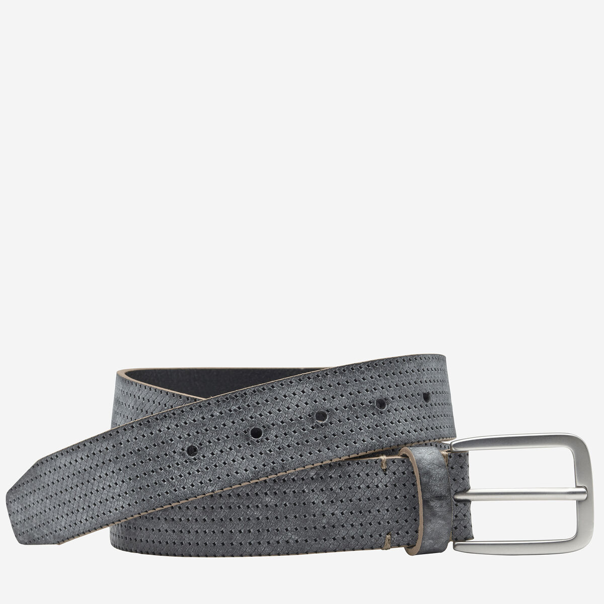 Washed Basketweave Embossed Belt image number null
