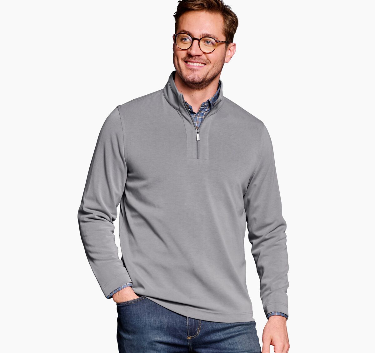 Vintage Washed Quarter-Zip image number null