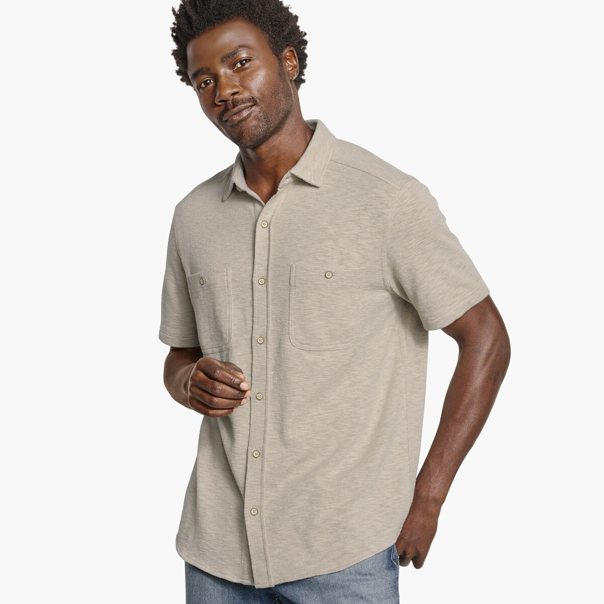 Double Pocket Knit Shirt image number null