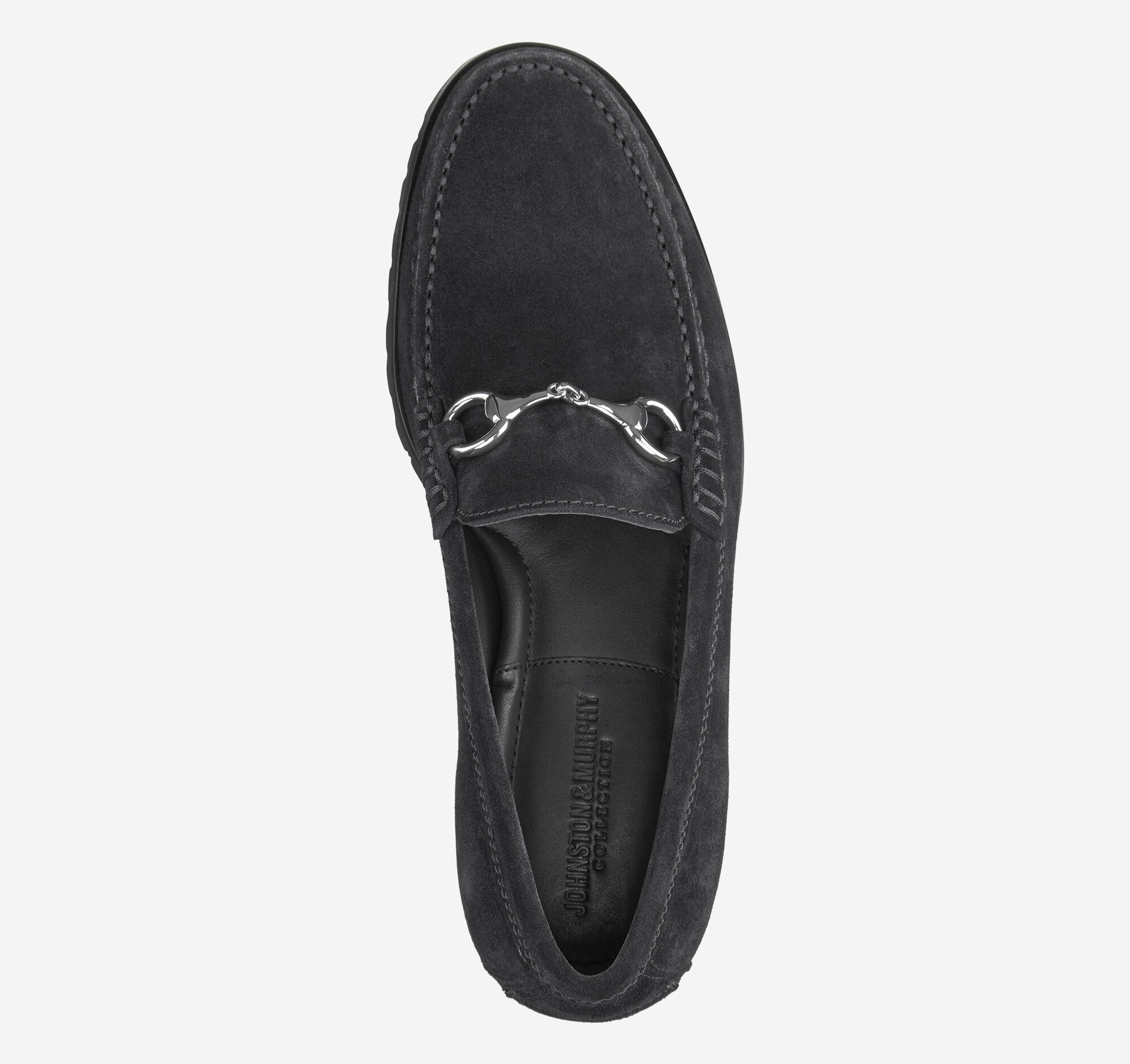 Men's Baldwin Lug Bit in Black English Suede | Johnston & Murphy
