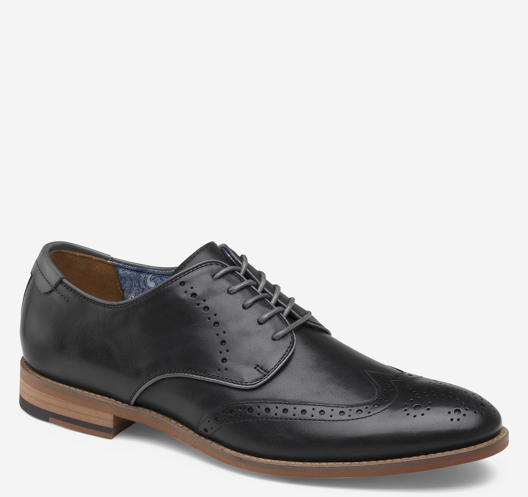 Men's Johnston \u0026 Murphy Milliken Wingtip Derby, Size 8.5 M - Black