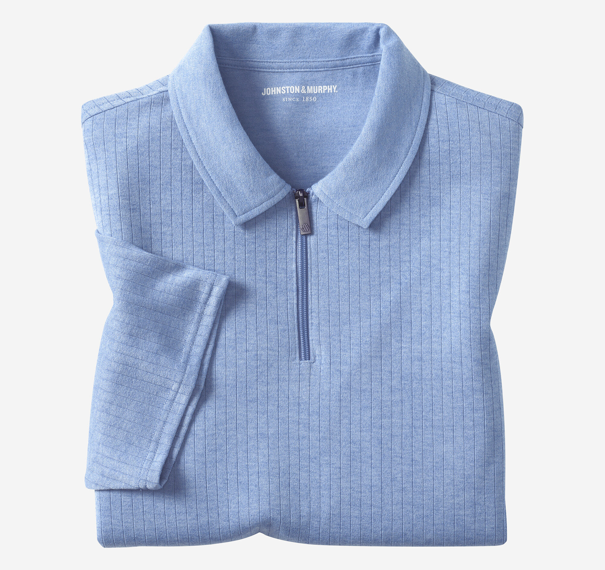 Finn Ribbed Zip Polo