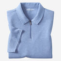 Finn Ribbed Zip Polo image number null