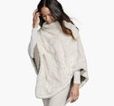 Reversible Faux-Fur Poncho image number null