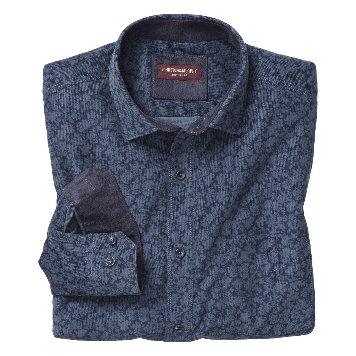 Tonal Floral Print Corduroy image number null