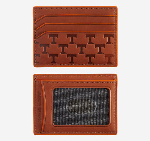 Collegiate Embossed Weekender Wallet - University of Tennessee - Tan Full Grain