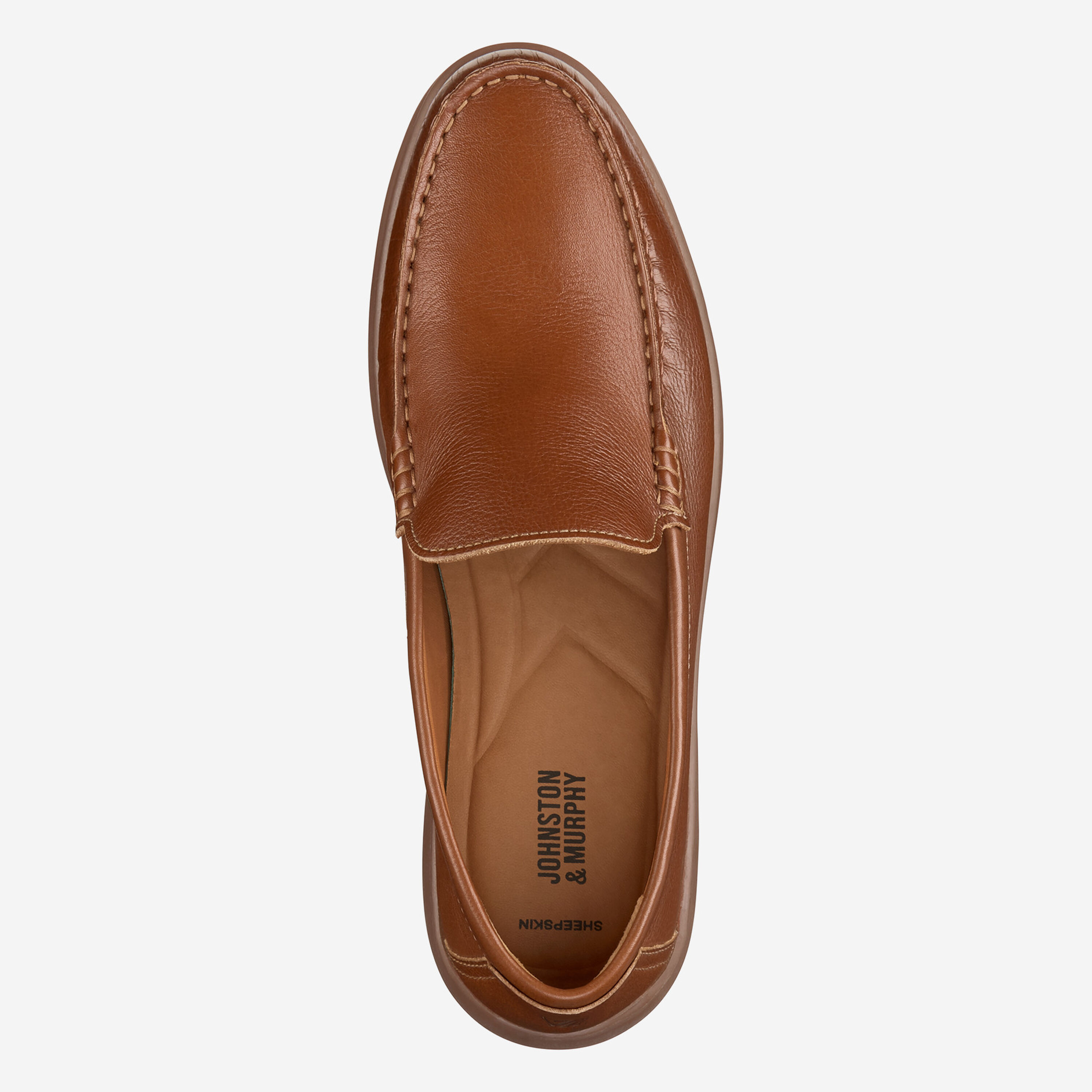 Johnston & Murphy Beautiful Tan Genuine Sheepskin Leather Slip-On Loafers. Amazon.com | Johnston & Murphy Womens Gracelyn Venetian  main image 2