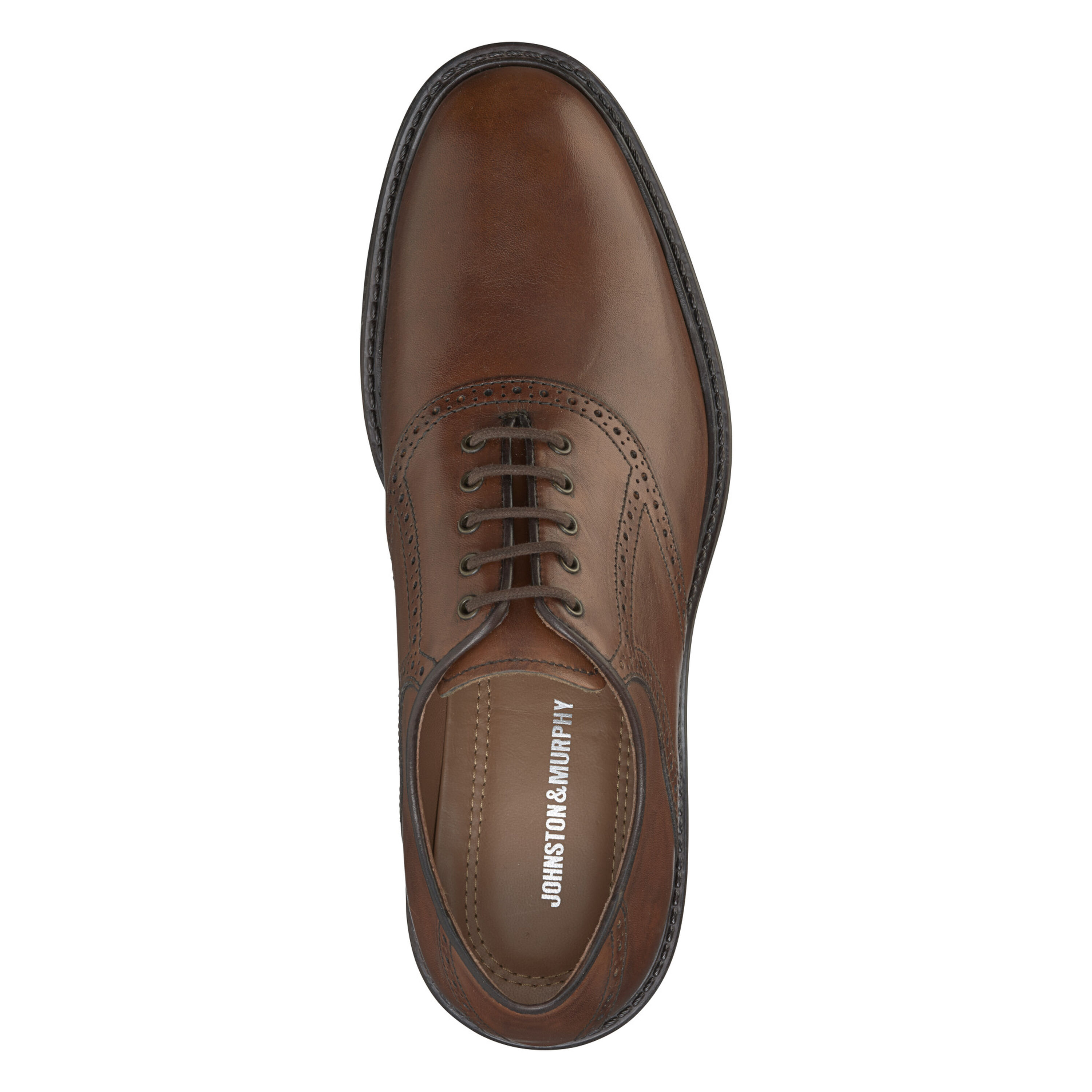 Johnston & MurphyMen\'s Tabor Loafers Dress Shoes Brown Leather Sz 11.5 Johnston Murphy Optima Loafer Men 13 D Black Leather Wingtip  main image 4