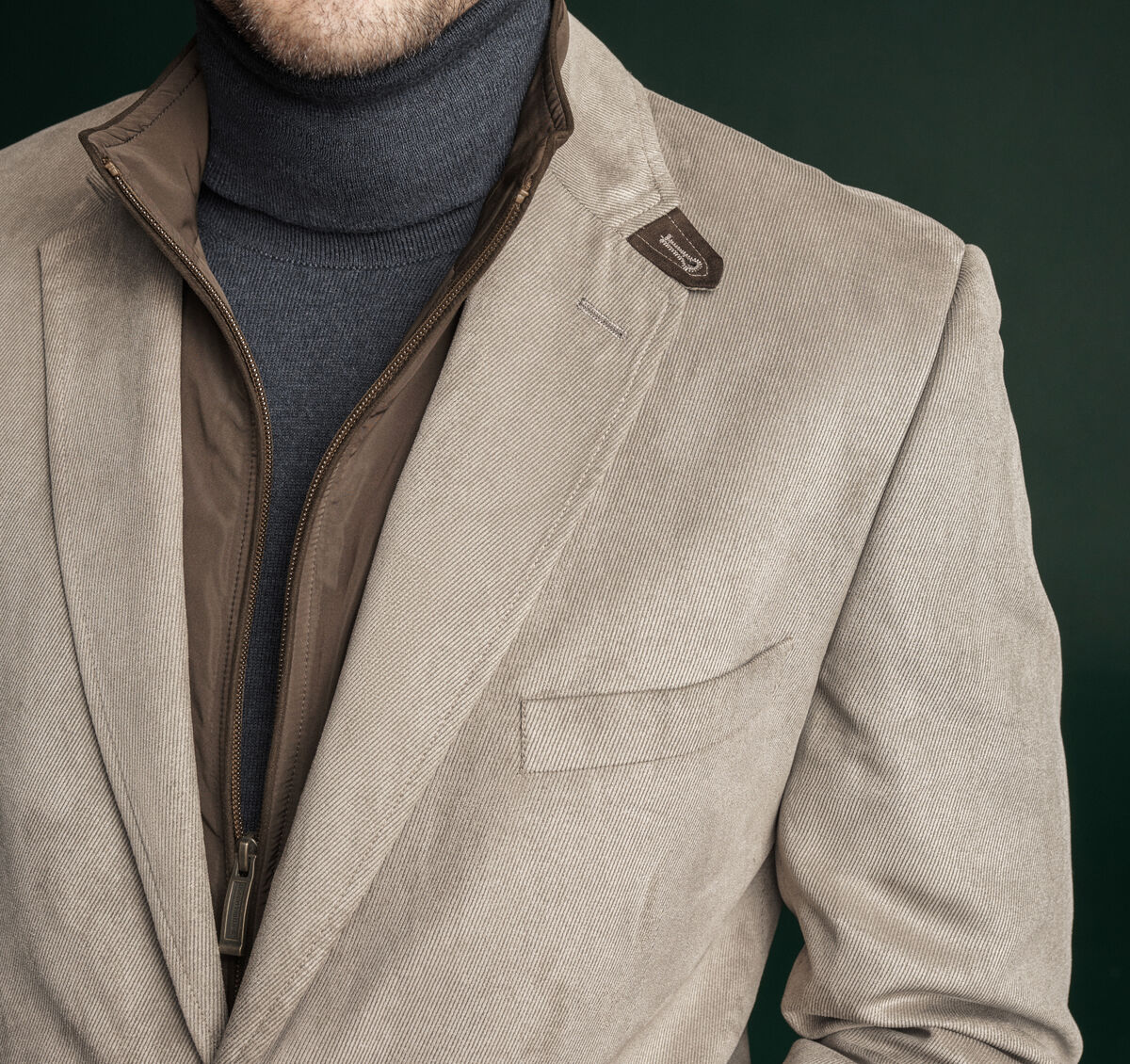 Plush Bibbed Blazer image number null